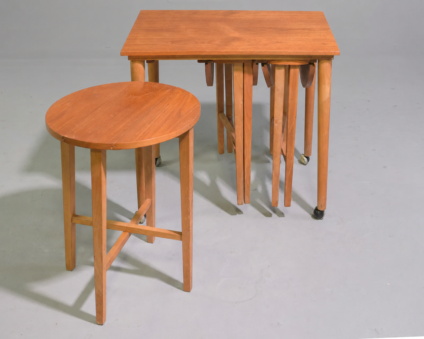 1960s Czechoslovak Nesting Table Set by Poul Hundevad for Nový Domov